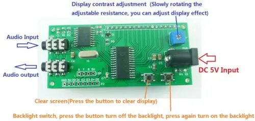 Imagem -04 - Decodificador com Display Lcd Tons de Discagem Codificador Dtmf Voz de Áudio Chave do Telefone Móvel Almofada Dtmf Mt8870 Ce037 Pcs