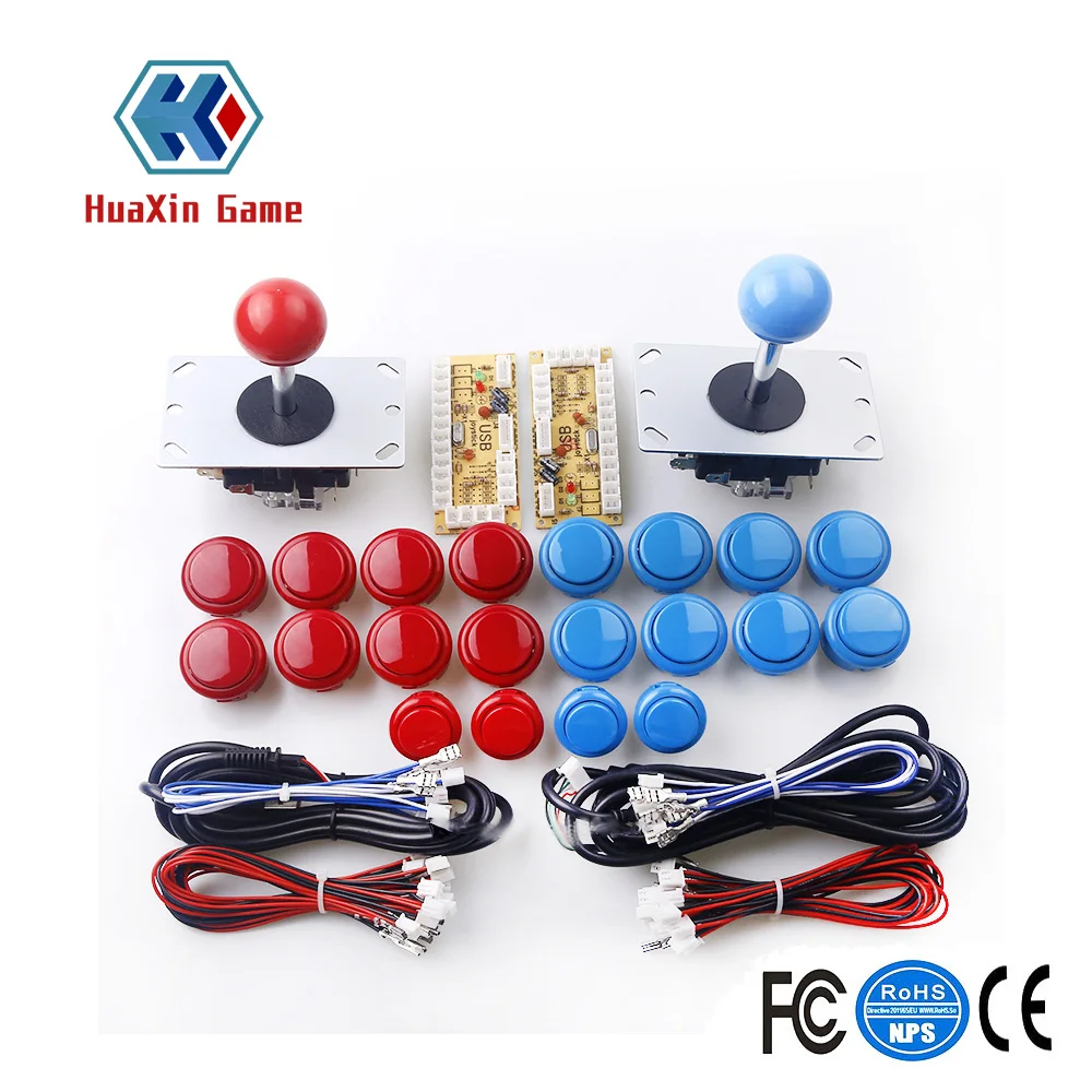 Classic Arcade Contest DIY Kits Parts Zero Delay USB Encoder To PC+ High Quality Sanwa Joystick + Sanwa Buttons To MAME Game