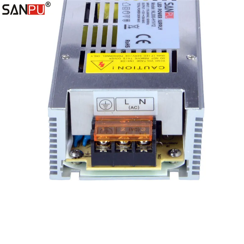 SANPU SMPS 300W Switch Mode Power Supplies 12V DC 25A LED Drivers 220V 230V AC-DC Lighting Transformers Fanless Indoor Wholesale