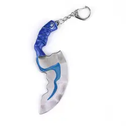 MQCHUN Hot Game Dota 2 Keychain Keyring Sell Metal Alloy key finder 3 Colors Blink Dagger Llaveros Chaveriros -50