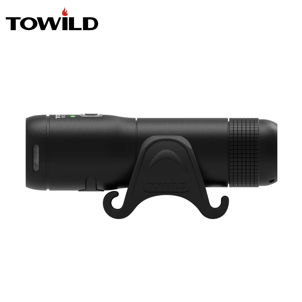 TOWILD Rechargeable Bike Front Handlebar Cycling Led Light Replaceable Battery Flashlight Torch Headlight Bicycle Accessories