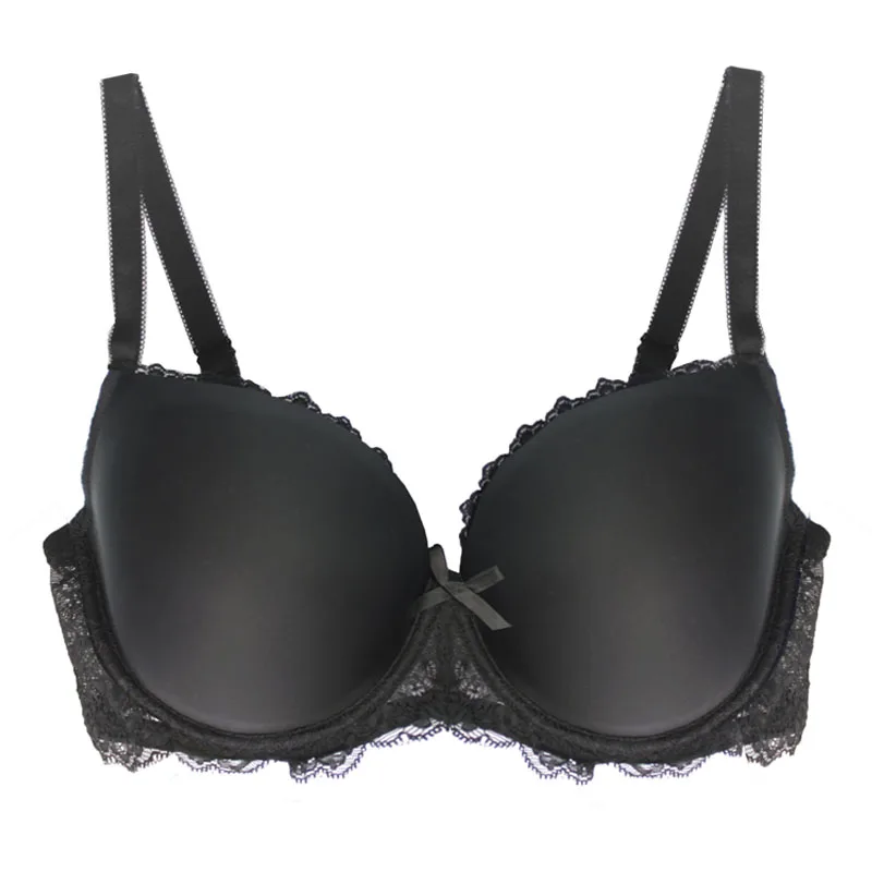 Sujetador de encaje con aros para mujer, lencería Sexy, Push Up, talla grande, 30, 32, 34, 36, 38, 40, 42, 44, 46, C/D/DD/DDD/E/F/FF/G Cup