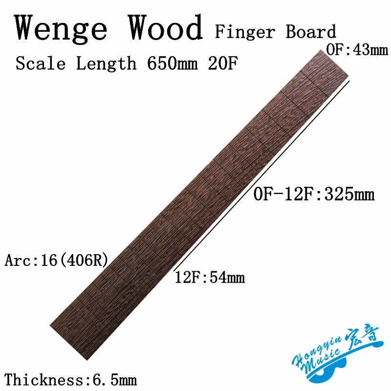 African Wenge Wood Guitar Fretboard Material DIY Guitar Fingerboard Guitar Making Materials Accessories 520x70x10mm