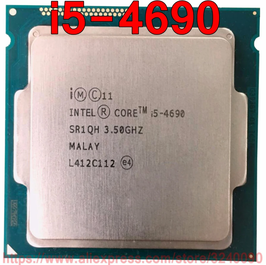 الأصلي إنتل وحدة المعالجة المركزية الأساسية i5-4690 المعالج 3.50GHz 6M رباعية النواة i5 4690 المقبس 1150 شحن مجاني سريع السفينة خارج