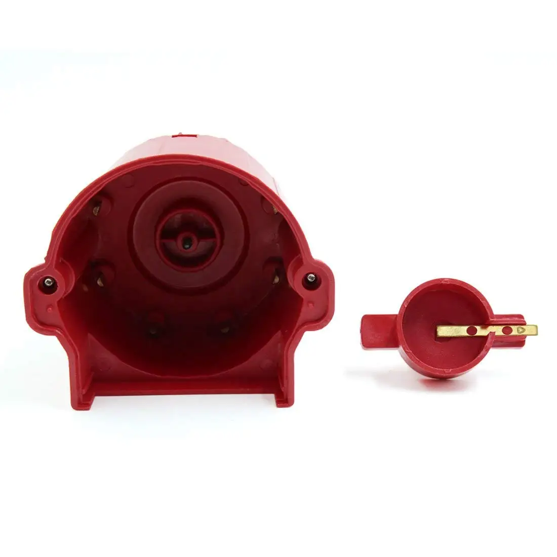 X Autohaux Red 8406 Car Ignition Distributor Cap and Rotor Kit External Coil for C1500 C2500 C3500 GMC K1500