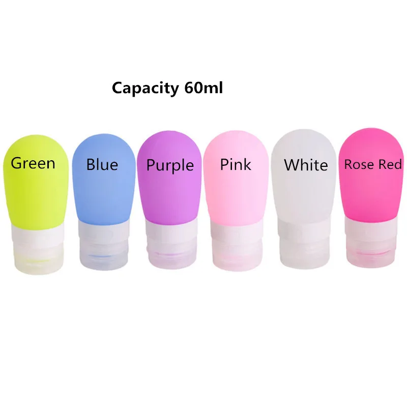 Promotions High Quality Frosted Silicone Cosmetic Jars Refillable Bath Salt Shampoo Bottles Hand Cream Makeup Storage Containers