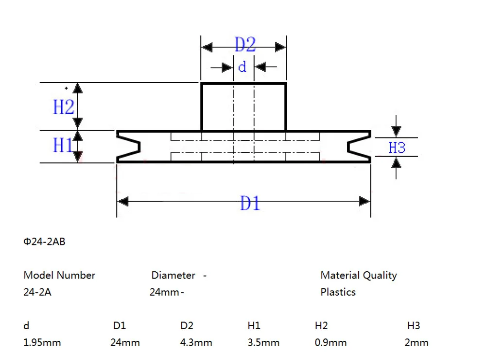 10Pcs K083Y 24-2A Plastic Riem Wiel Rijden Gear Diy Speelgoed Onderdelen Hoge Kwaliteit Te Koop