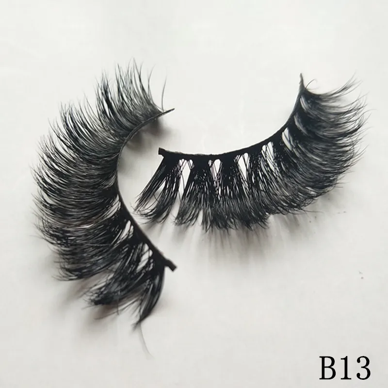 IN USA 100pair 3D Mink Lashes Handmade Individual Eyelashes Natural Long Mink False Eyelashes Extension Makeup Fake Lashes faux