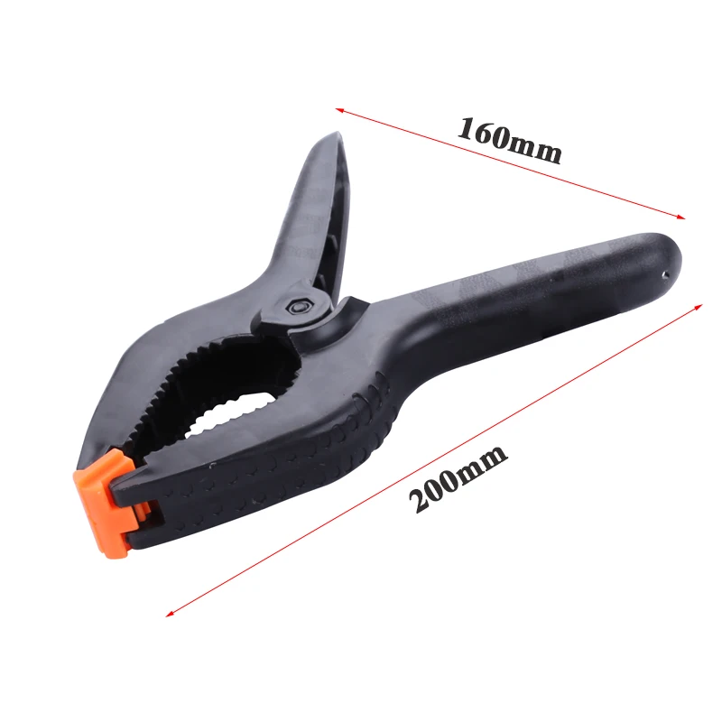 Abrazaderas de palanca de nailon de plástico en forma de A para carpintería, Clip de resorte, abrazadera de fondo de estudio fotográfico, herramientas manuales DIY, 9 pulgadas