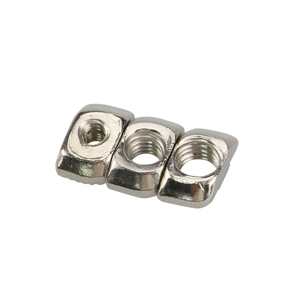 10Pcs M3 M4 M5 Carbon steel T type Nuts T-Nuts Fastener Aluminum Connector For EU Standard 2020 Industrial Aluminum Profile