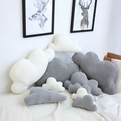 Cojín en forma de nube para decoración del hogar, bonito juguete de peluche, ropa de cama para habitación de bebé, regalo, 3 tamaños