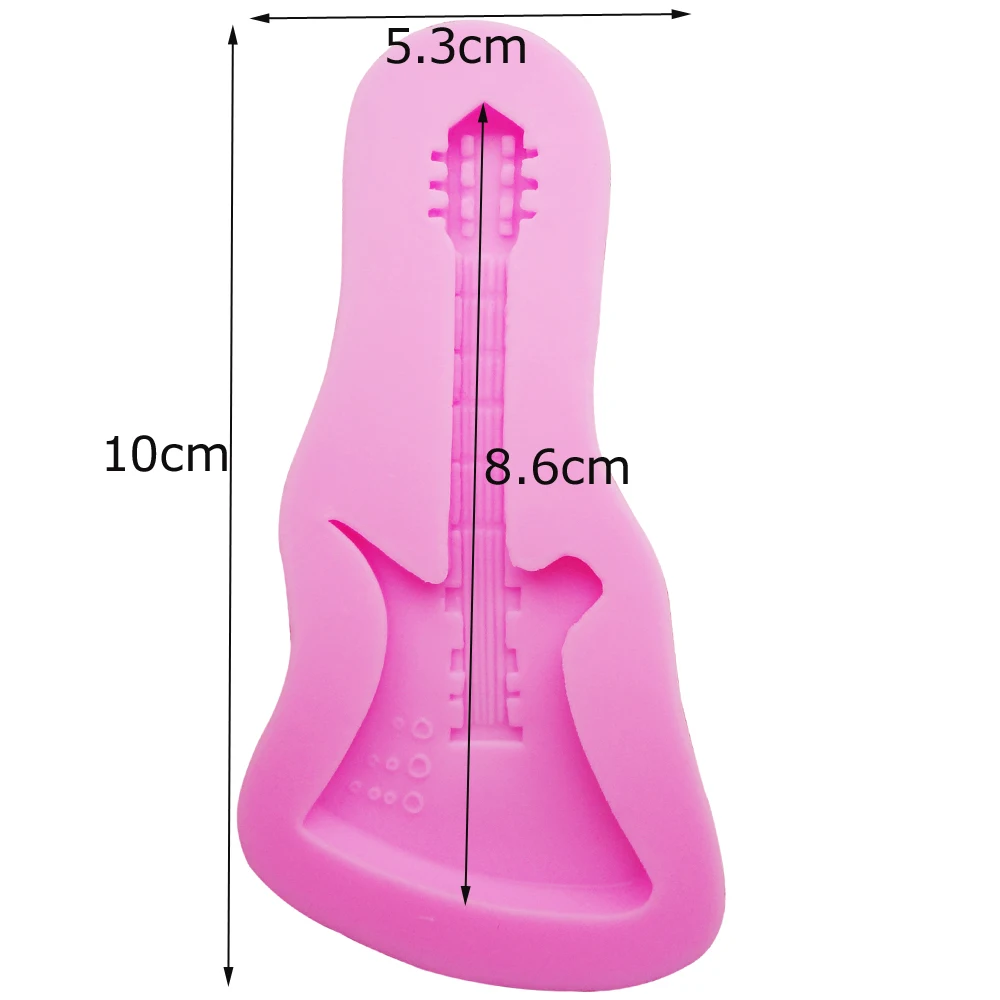Sophronia M089 3D Violin Silicone  Chocolate Mold Guitar Fondant Cake Decorating Tools Sugar Candy Baking Molds Candle Moulds