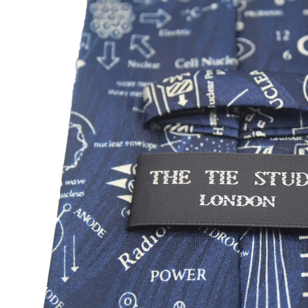 Match-Up New Polyester Print Science Elements Casual Men\'s Tie Cartoon Tie Bowtie Fashion Casual Printed Ties for Men Wedding