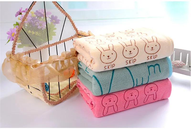 Hot  Sale New Arrival Comfortable Nano microfiber  Baby Face Towels Children Towels Cartoon Hair Towels  50x20cm