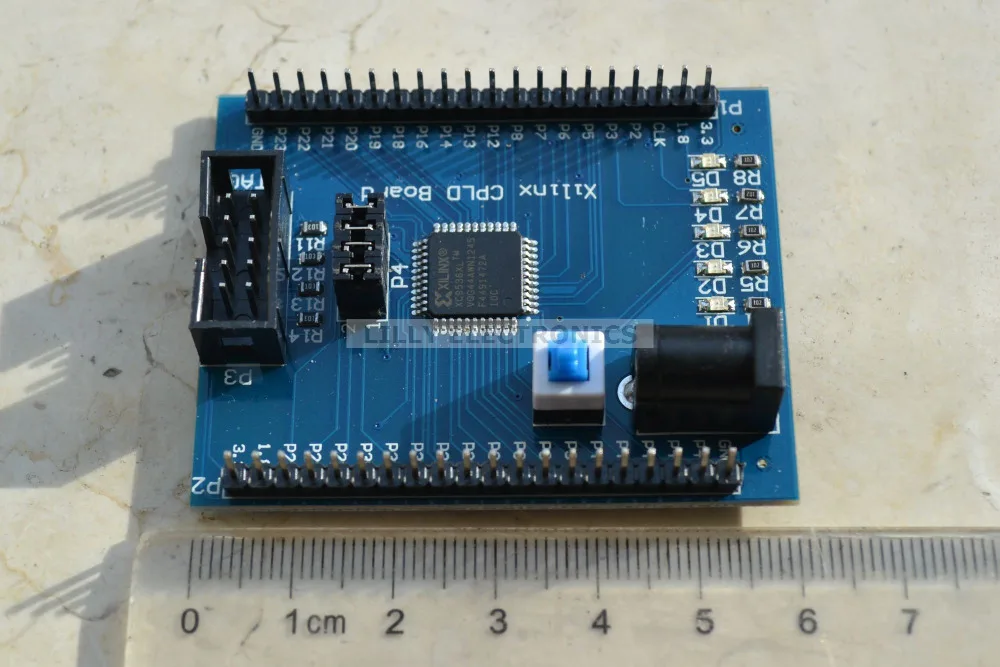 Placa de desenvolvimento, 3.3v, com interface jtag, modelo xc9536xl cpld