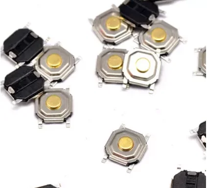 

1000PCS/LOT 4*4*1.7MM SMD Tact Switch brass button / waterproof copper head 4x4x1.7