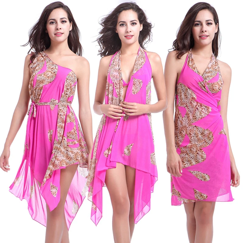 10 in 1 Multy Wear Underlay Strech Mesh Dress Beaching Outfit Pareo Cover Ups Women Convertible Sarong Infinite Magic Beach Wear