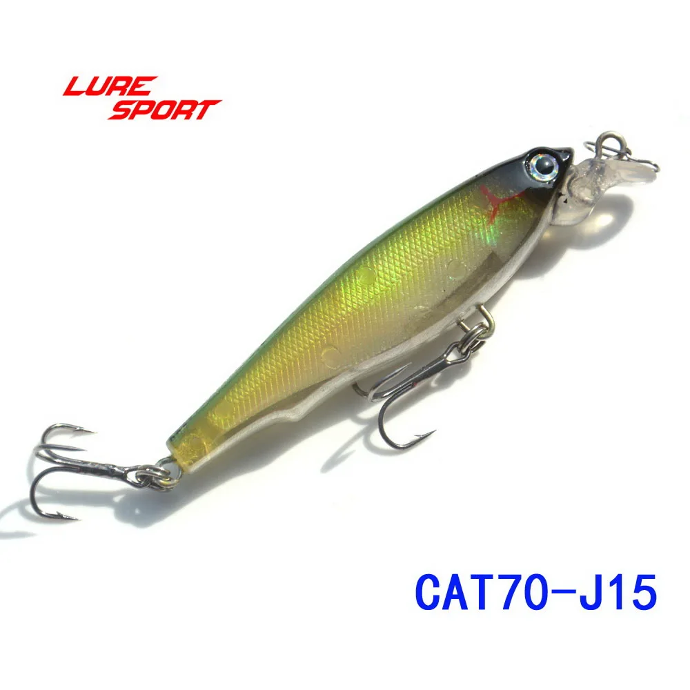 

LureSport 3 шт. Suspend Minnow 7 г 8 см Мини Minnow Пластиковая жесткая рыболовная приманка 3D рыбьи глаза Рыболовные приманки 2 тройные крючки