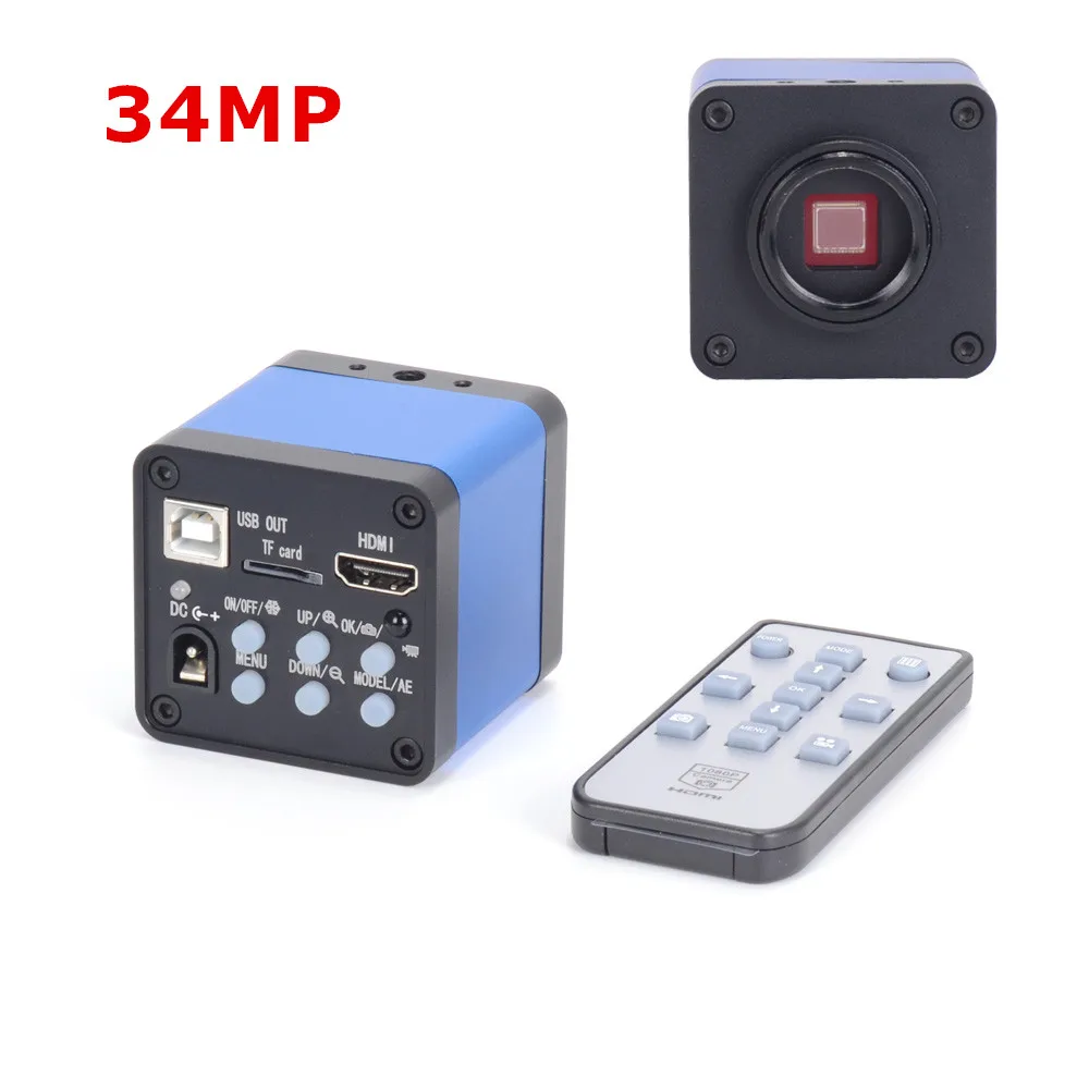 

1080P 34MP 60FPS HD Digital Industrial Microscope Camera HDMI 2K C-mouth Video Camera Digital Magnifier For Phone PCB Soldering