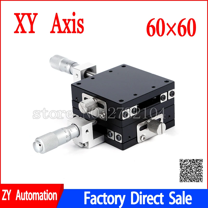 60*60mm 13mm XY Axis etapy wymiana moduł liniowy łożysko kulkowe ręcznie platforma Tuning stół przesuwny wałek stalowy typ
