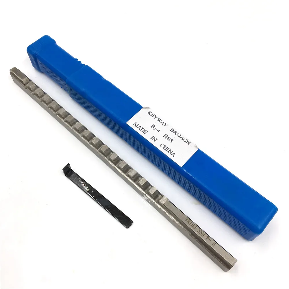 4mm B Push-Type Keyway Broach Metric Size High Speed Steel for CNC Cutting Metalworking Tool