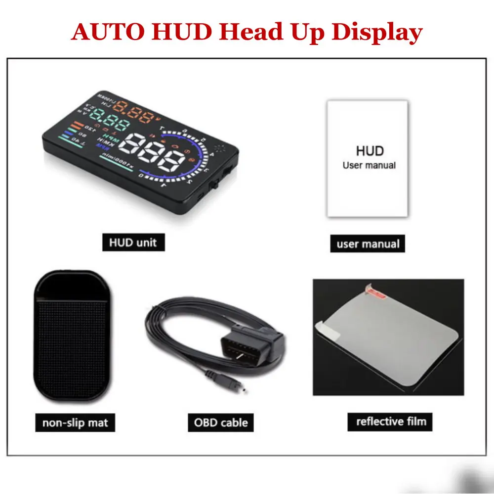 Car Head Up Display HUD For Hyundai i30 2013-2018 Safe Driving Screen OBD II Speedometer Projector Windshield