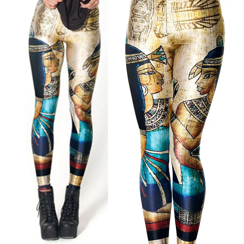 อียิปต์ Trojan Skeleton Skull ผู้หญิง Legging ผู้หญิง Leggings Jeggings Legings เซ็กซี่ Legging กางเกงกางเกงพิมพ์ Leggings