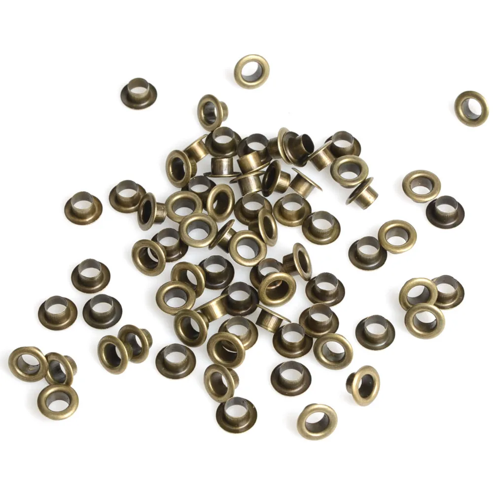 100pcs Antique Bronze Scrapbook Eyelets 5mm Metal eyelets For Scrapbooking garment clothes eyelets oeillets en métal ojales