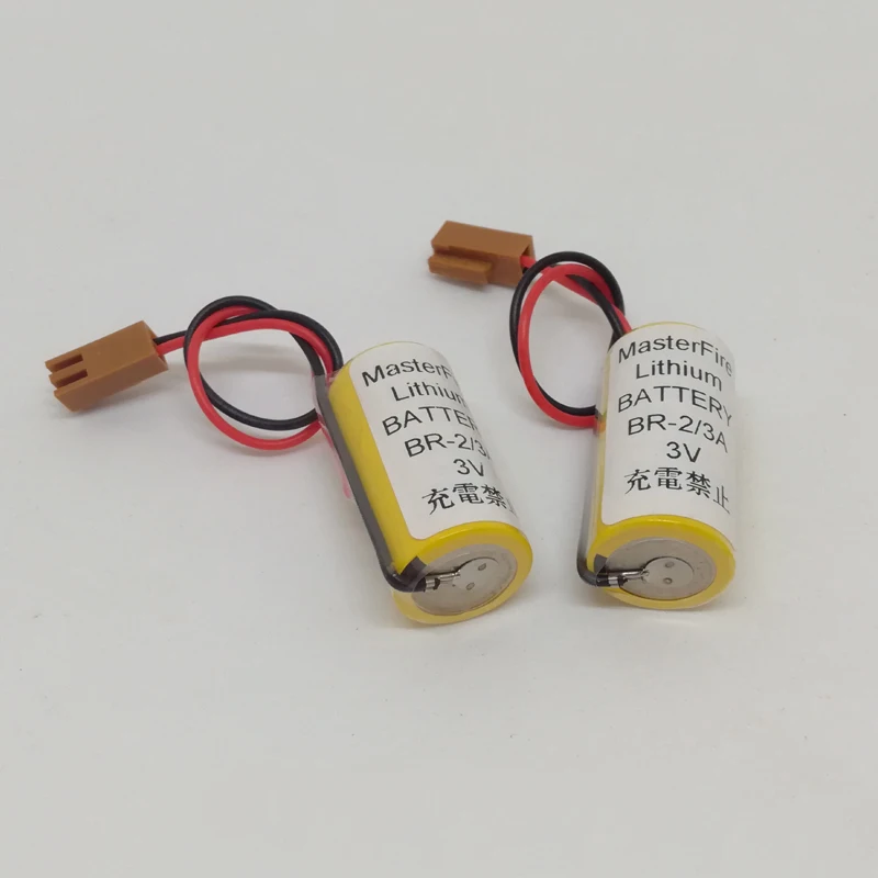 

MasterFire 8 шт./лот новый оригинальный аккумулятор для Panasonic BR-2/3A 3V 1200mAh PLC литиевые батареи с двумя отверстиями для FANUC