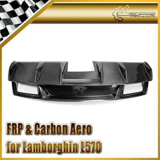 Car Accessories For Lamborghini Gallardo LP570 Carbon Fiber OEM Rear Diffuser Glossy Fibre Bumper Bottom Lip Panel Bdoy Kit Trim