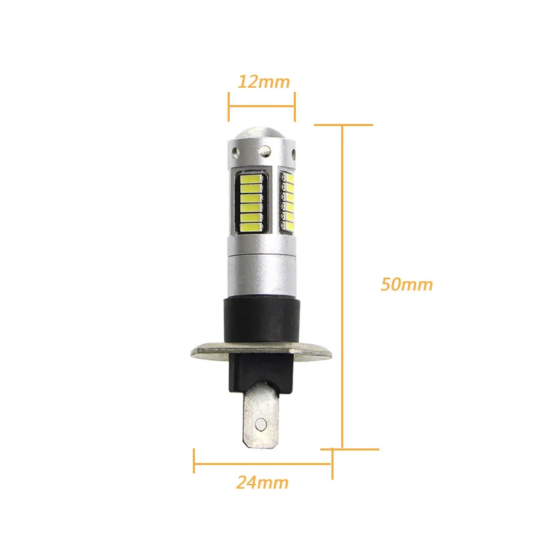 2X H1 Auto Led Mistlamp High Power Led Auto Lampen 4014 Drl Dagrijverlichting Externe Lights Dag Rijden Voertuig wit Ijsblauw