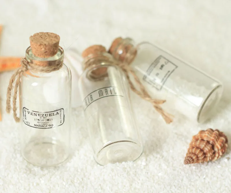 Herbruikbare Mini Wishing Fles Helder Glas Opslag Flacon Container Met Kurk Fotografie Accessoires Fotostudio Diy Decor