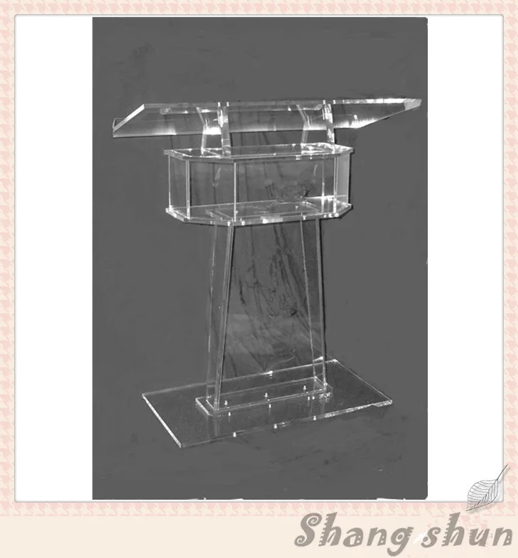 

Transparent Lectern Classroom Lectern Podium Clear Acrylic Lectern Stand Modern Church Pulpit Clear Plastic Church Podium