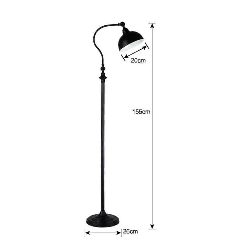 Nordic Retro Simple Vertical Lamp Living Room Study Smart Remote Control Eye Protection Floor Lamp For Bedroom LED Lighting
