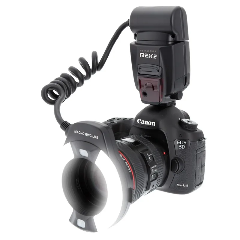 Meike MK-14EXT Macro TTL ring flash for Canon E-TTL TTL with LED AF assist lamp for Canon 5D4 5D3 1DX2 700D 650D 600D 760D 6D2