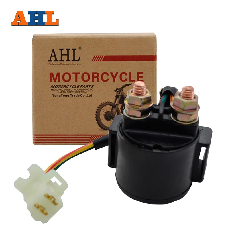 AHL Motorcycle Starter Solenoid Relay Ignition Key Switch For Yamaha VIRAGO 535 XV535 1987-2000 ATV Electrical Parts