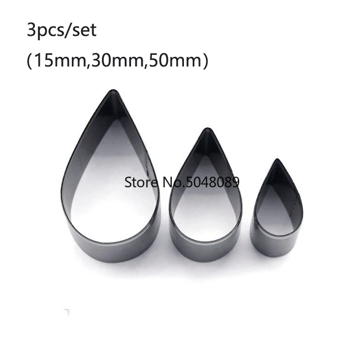 3pcs/set Japan Steel Blade Rule Die Cut Steel Punch Drop Earring Cutting Mold Dies for Leather Cutter for Leather Crafts