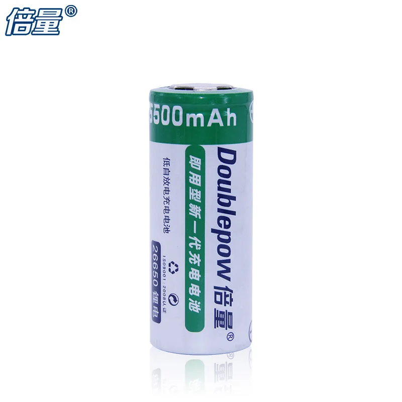 1 PCS .. Batteria al litio Doublepow 26650, 3.7V 5500mAh, batteria ricaricabile 26650, grande capacità adatta per torcia