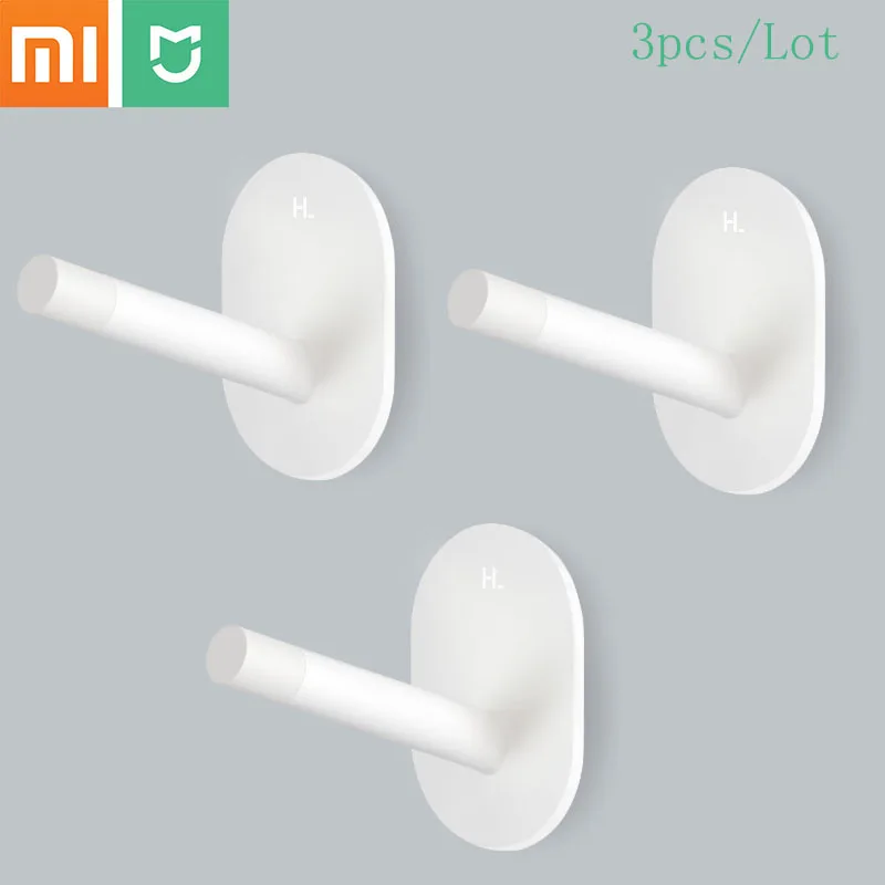 Xiaomi Mjia Smart 3pcs/set Multifunction bathroom kitchen hook up Wall Mop Hook 3kg weight Shelf suspension Storage rack