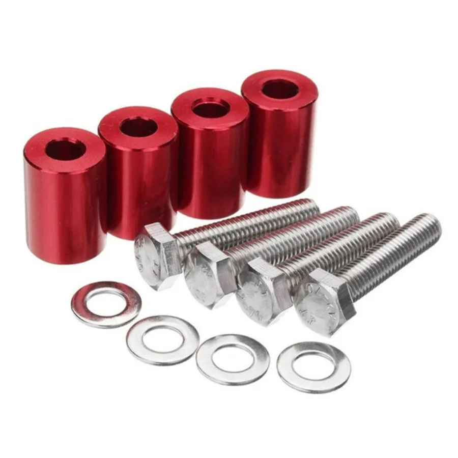 

Billet Hood Vent Spacers Kits Red For 8mm Turbo Engine All Motor Swap