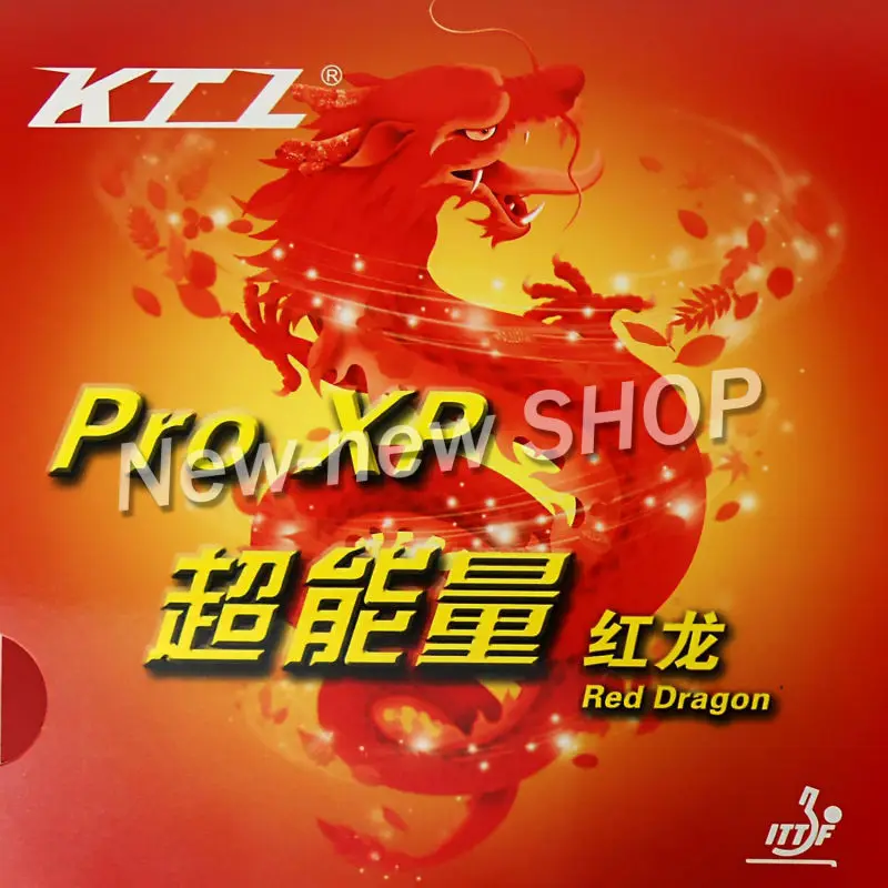 KTL Pro XP Red-Dragon Pips-in Table Tennis PingPong Rubber With Sponge