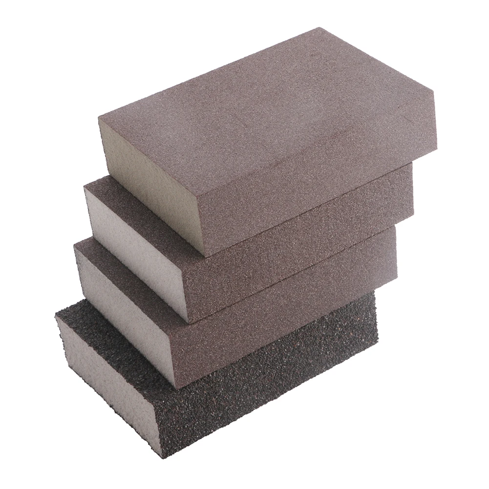 100mm x 70mm x 25mm Drywall Polishing Sanding Sponge Block Sandpaper Sander Tool 120 180 320 800 Grit