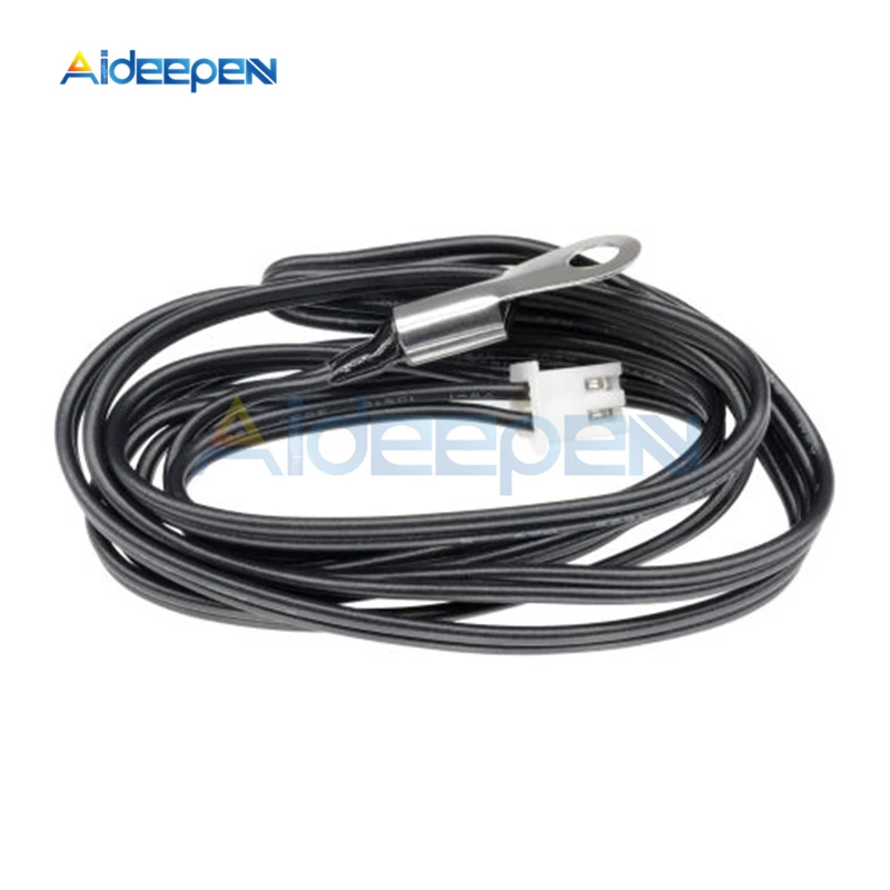 30cm 50cm 1M 2M 3M NTC 10K 1% 3950 Waterproof Thermistor Accuracy Temperature Sensor Wire Cable Probe For Arduino W1209 W1401