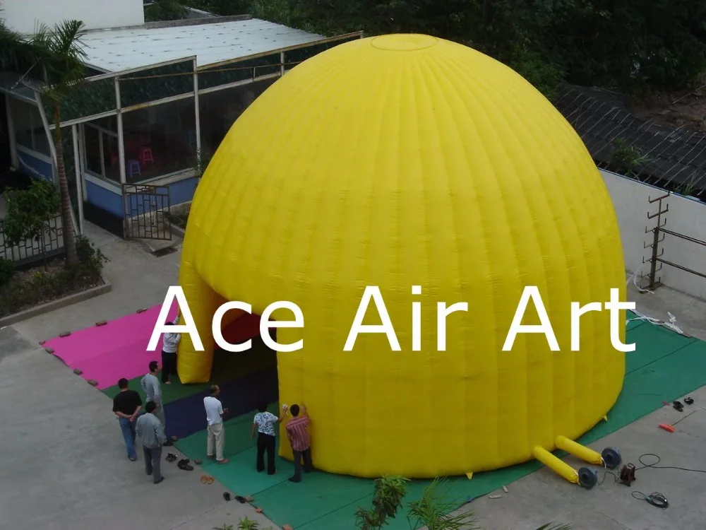 Inflatable Giant Yellow Dome Tent Special Designed Dome House Tent for Exhibition