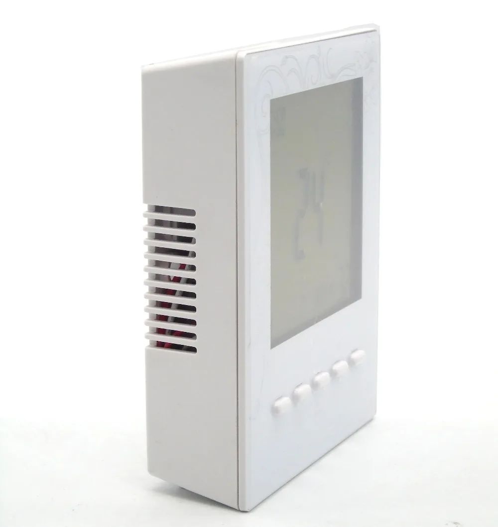 Household Gas Boiler Thermostat Programmable with Battery Power Wall and Desktop Installation