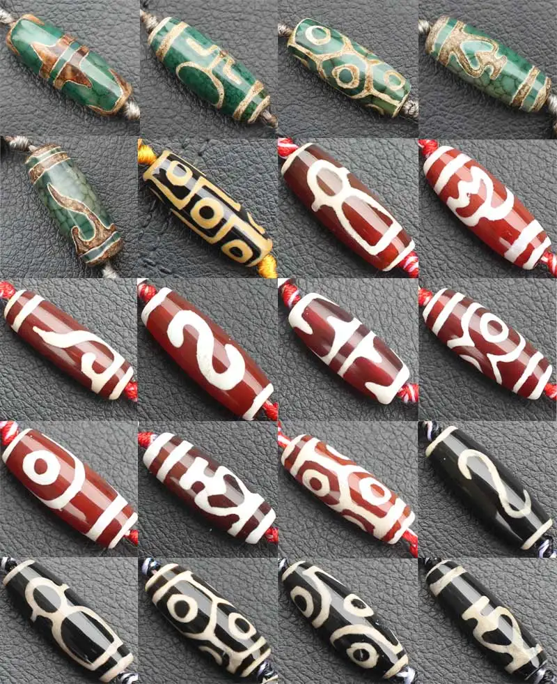 6pcs, Many Patterns 30mm Oval Dzi agates Loose Beads ,  For DIY Jewelry Making, pendant,necklace