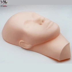 Free shipping 2pcs Total face skin for  training mannequin head  eyelash practice