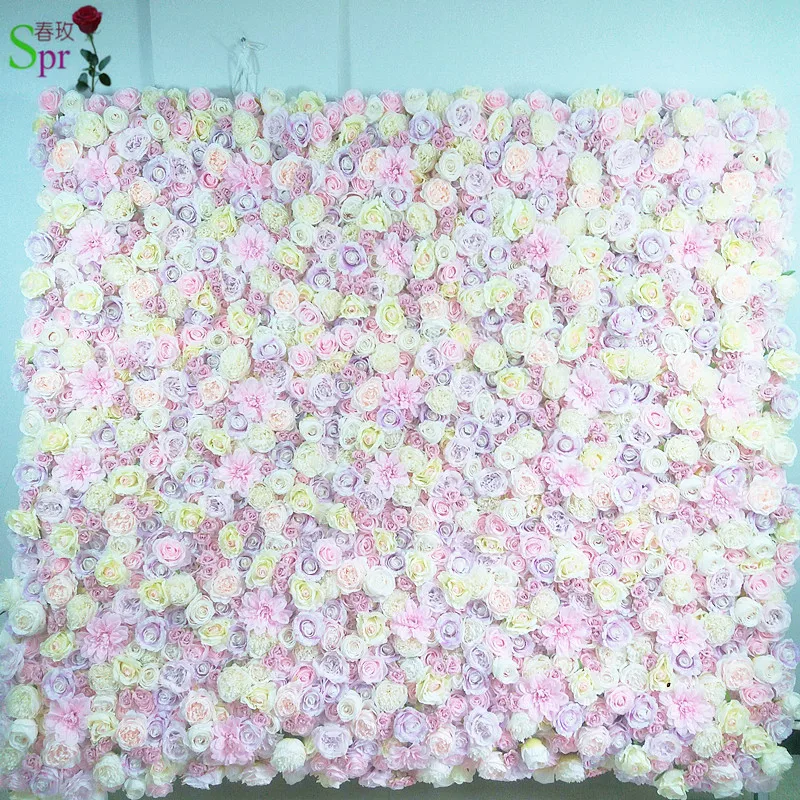 

SPR pink purple Artificial rose peony flower wall wedding backdrop party events occasion artificial flower arrangements