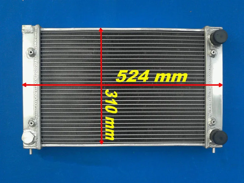 مشعاع ألومنيوم + كفن + مراوح لشركة فولكس فاجن كوررادو شيروكو جيتا جولف GTI MK2 1.8 16V 1986-1992 87 88 89 90 91 92