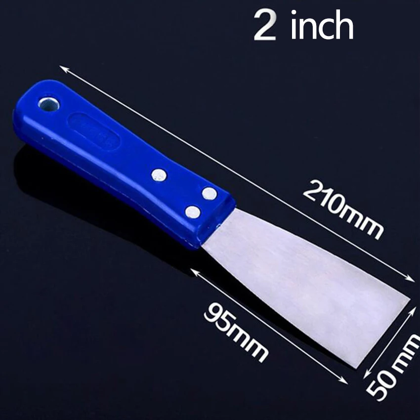 2/3/5 inch Putty Knife 1pcs Scraper Blade Scraper Shovel stainless Steel Plastic Handle Wall Plastering Knife Hand Tool